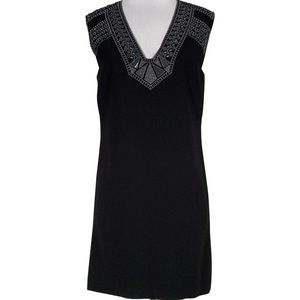 BCBG Max Azria - Black Mirrored Shoulders Dress